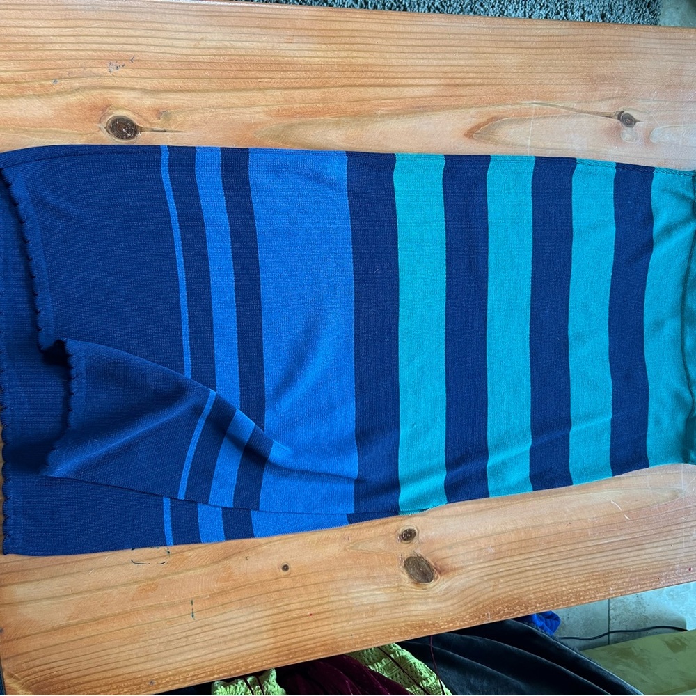 Anthropologie Vibrant Green and Blue Knit Set - Picture 3 of 7